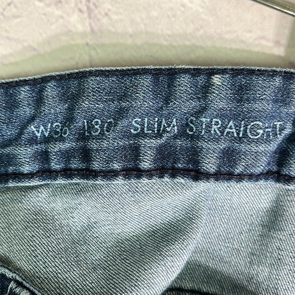 CALVIN KLEIN JEANS Slim Straight Jeans. Size: 36 x 30 - Picture 13 of 15